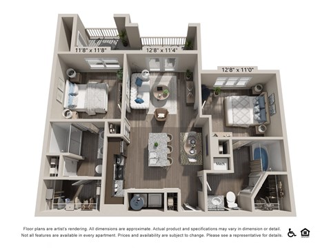 Two Bedroom Floorplan